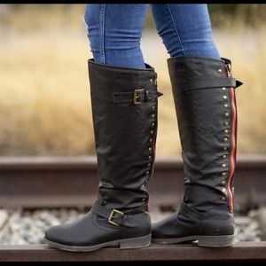 9.5 wide calf knee high boot